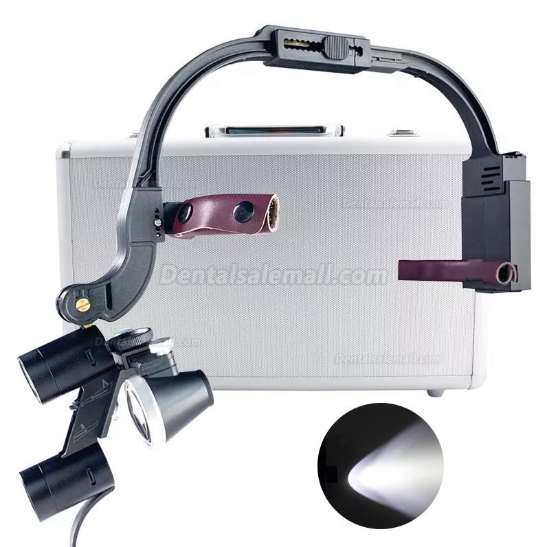2.5X 3.5X Headband Dental LED Head Light Headlight for Magnification Binocular Loupes 5W LED Shadowless Light